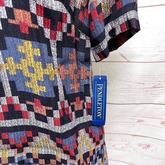 NWT Pendleton Southwestern Print Stella Blouse - Picture 2 of 10